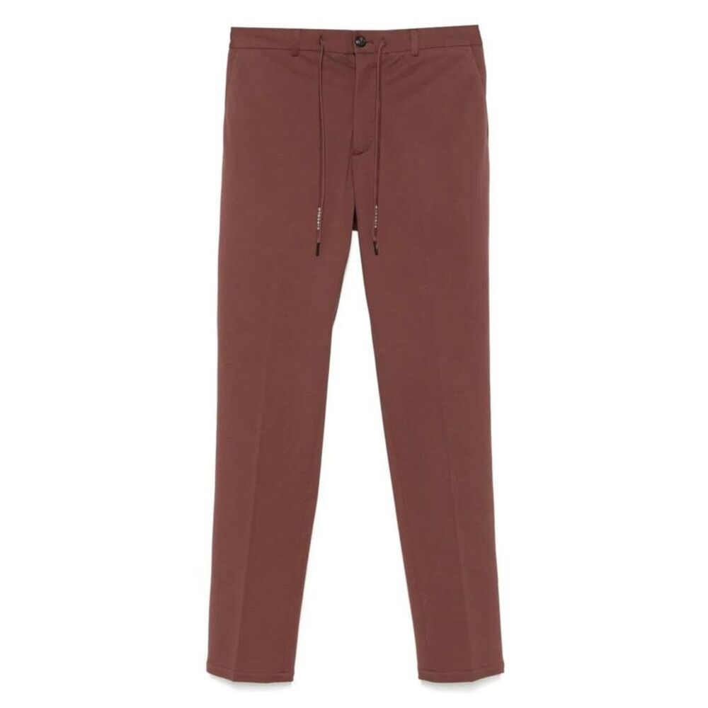 CIRCOLO 1901 Men's Stretch Cotton Drawstring Trousers Men BROWN Pants